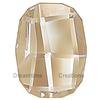 SWAROVSKI 2585 Graphic Flatback 10mm Golden Shadow